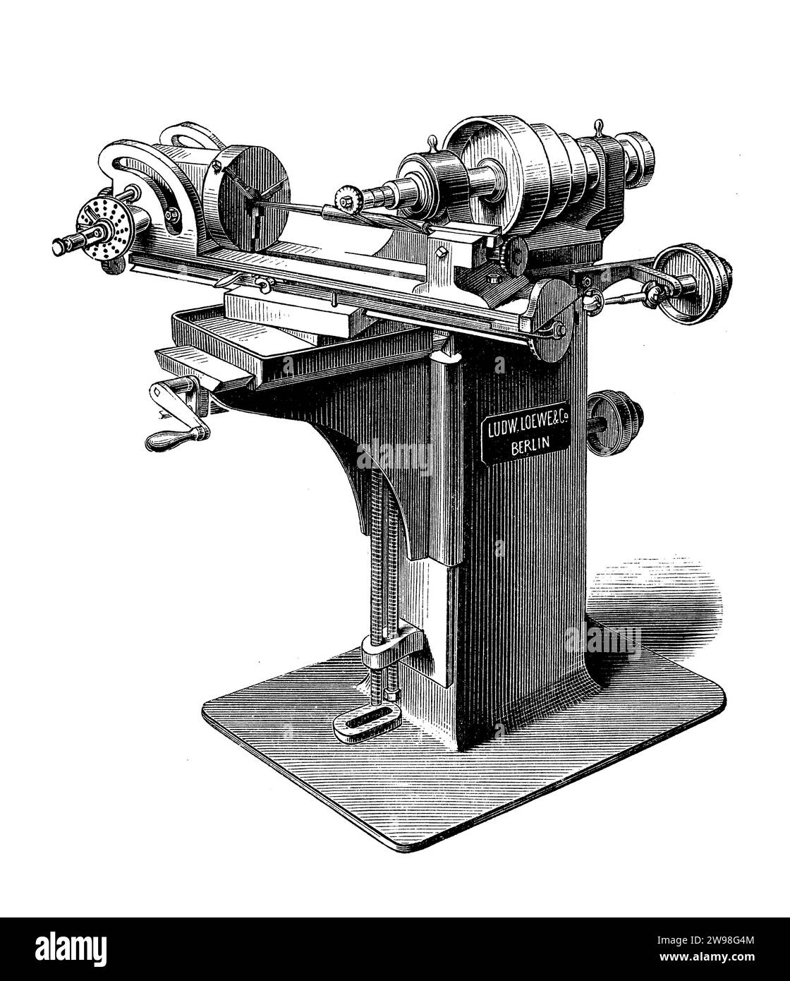 Fräsmaschine für alle Arten von Arbeiten, 19. Jahrhundert Stockfoto