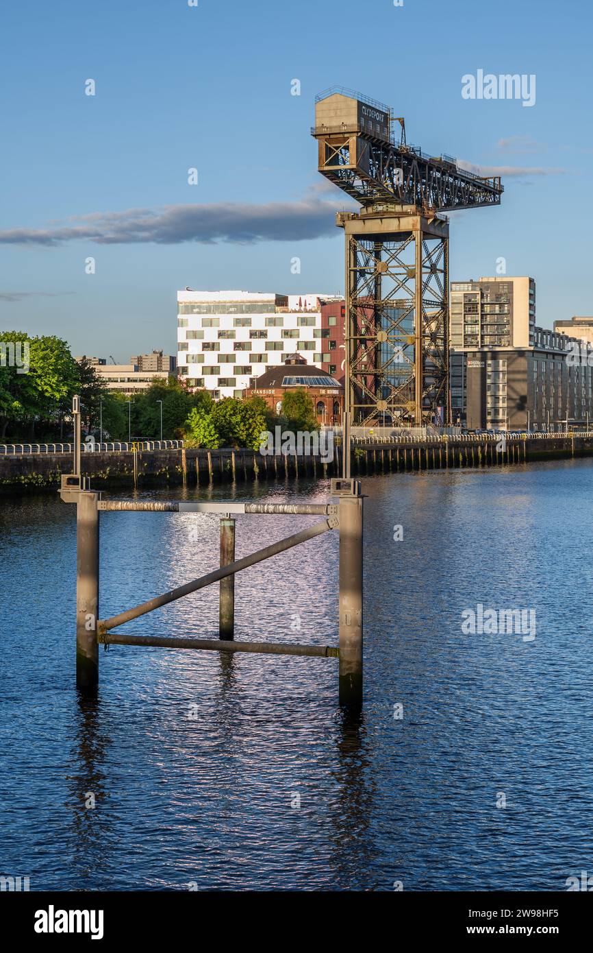 Der Finnieston Crane am River Clyde in Glasgow, Schottland, Großbritannien. Stockfoto