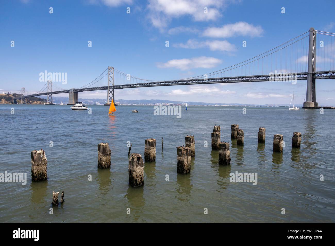 San Francisco Oakland Bay Bridge, Hängebrücke Über Die San Fransisco Bay, Kalifornien, Usa, 24. Juni 2023 Stockfoto