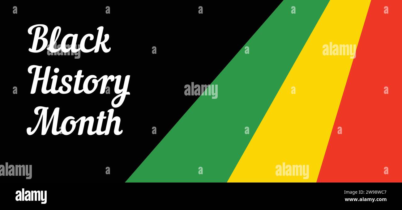 Afroamerikanischer Geschichtsfeier Black History Month. Vektorillustration für Schwarze Geschichte Monat. Banner, Vorlage, Posterdesign. Stock Vektor