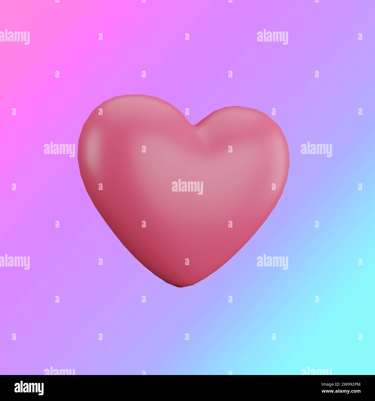 3D-Herzmodell Stockfoto