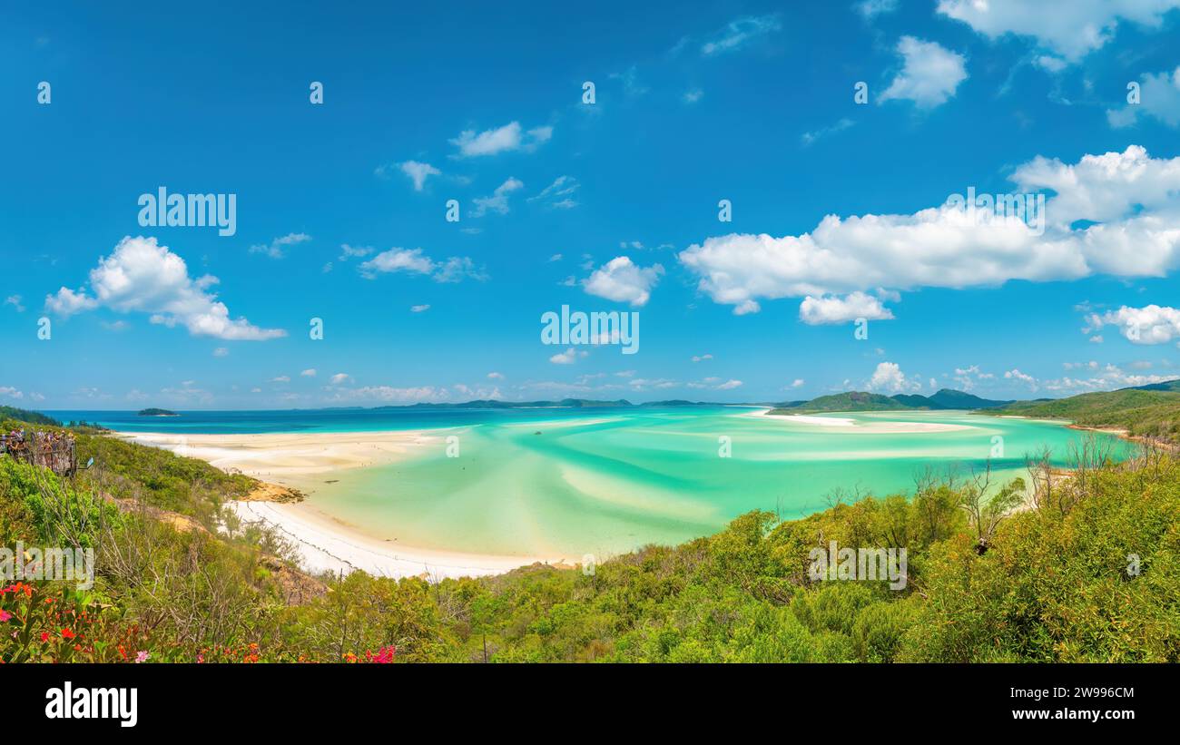 Blick auf Whitsunday Island vom Aussichtspunkt Queensland, Australien Stockfoto