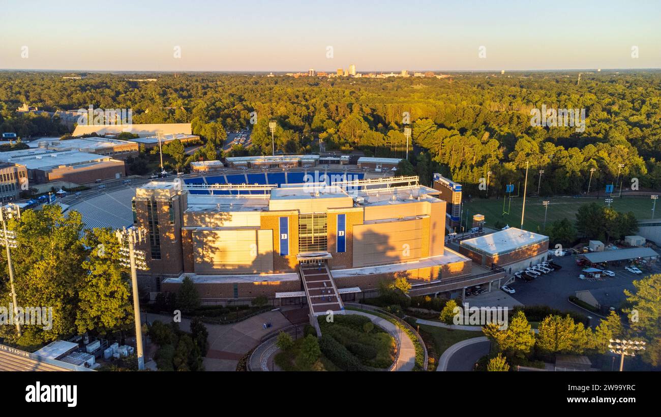 Durham, NC - 2. September 2023: Wallace Wade Stadion auf dem Duke University Campus Stockfoto
