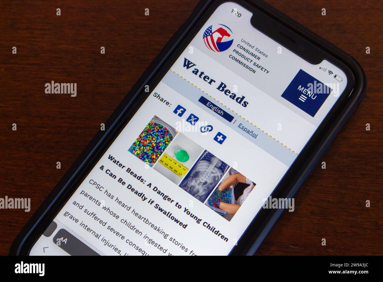 Vancouver, KANADA 22. Dezember 2023 Ein Beitrag „Water Beads A Danger to Young Children