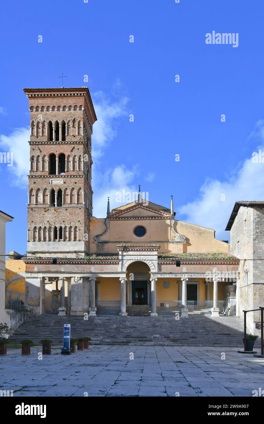 Die Kathedrale der lazio-Stadt Terracina, Italien. Stockfoto