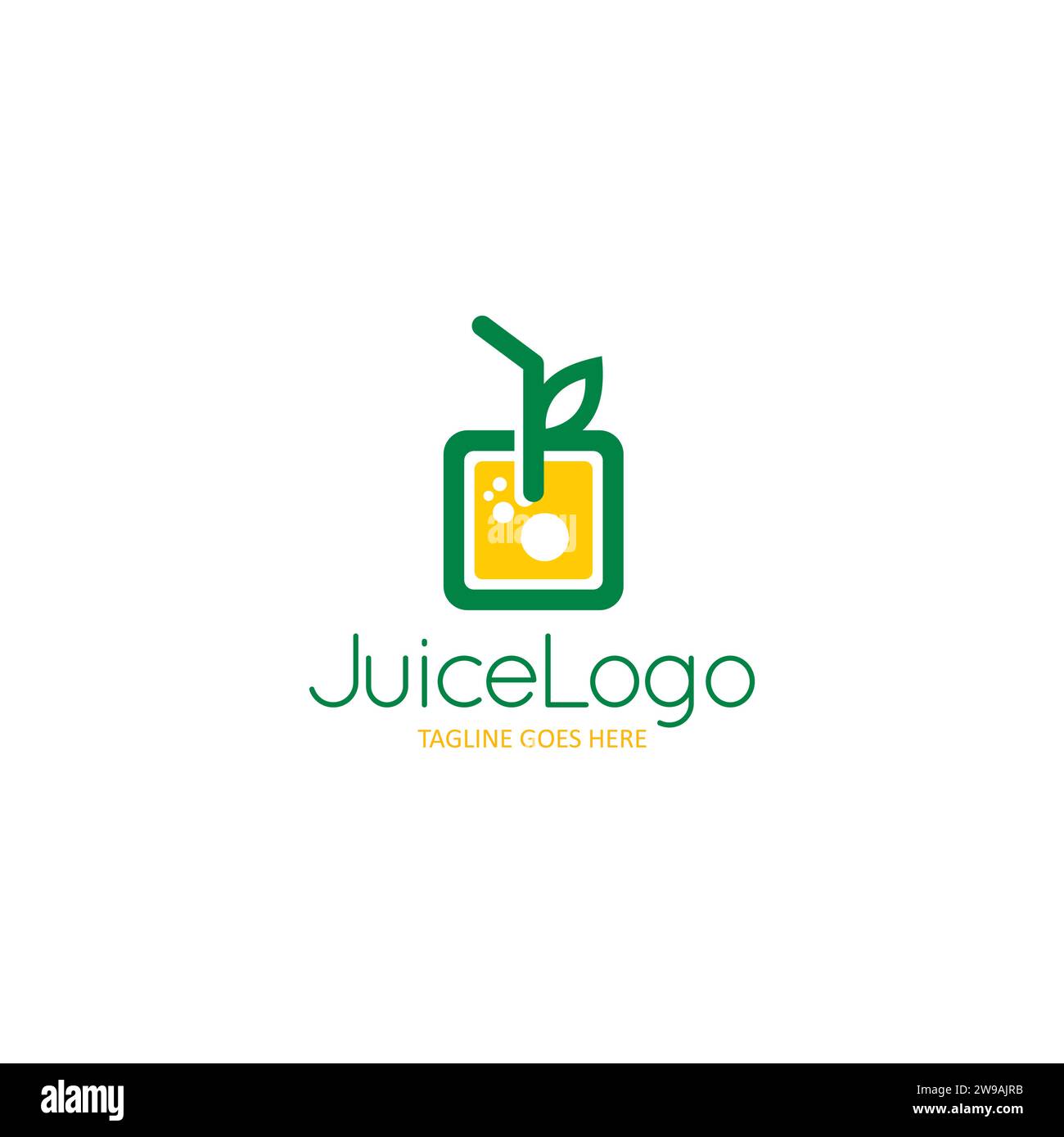 Ice Juice Logo – einfaches und frisches Design Stock Vektor