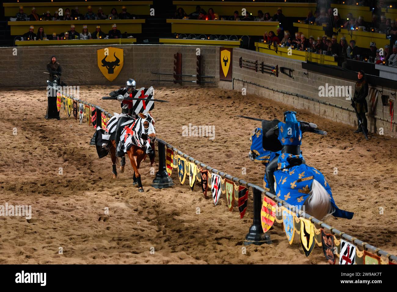 Medieval Times Dinner and Tournament, Toronto, Kanada Stockfoto