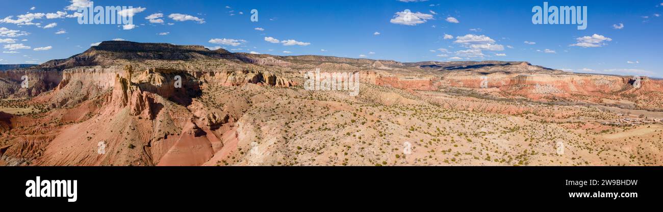 Ghost Ranch bei Sonnenuntergang, Abiquiu, New Mexico, USA Stockfoto