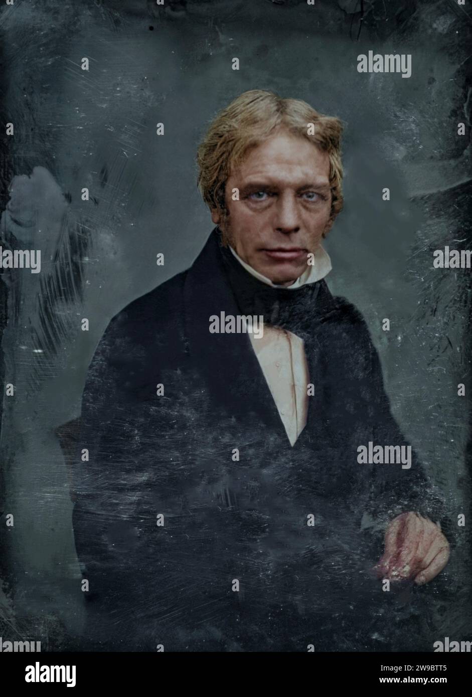 Porträt von Michael Faraday. Jahr: Ca. 1848. Von Mathew Brady Studio. Stockfoto