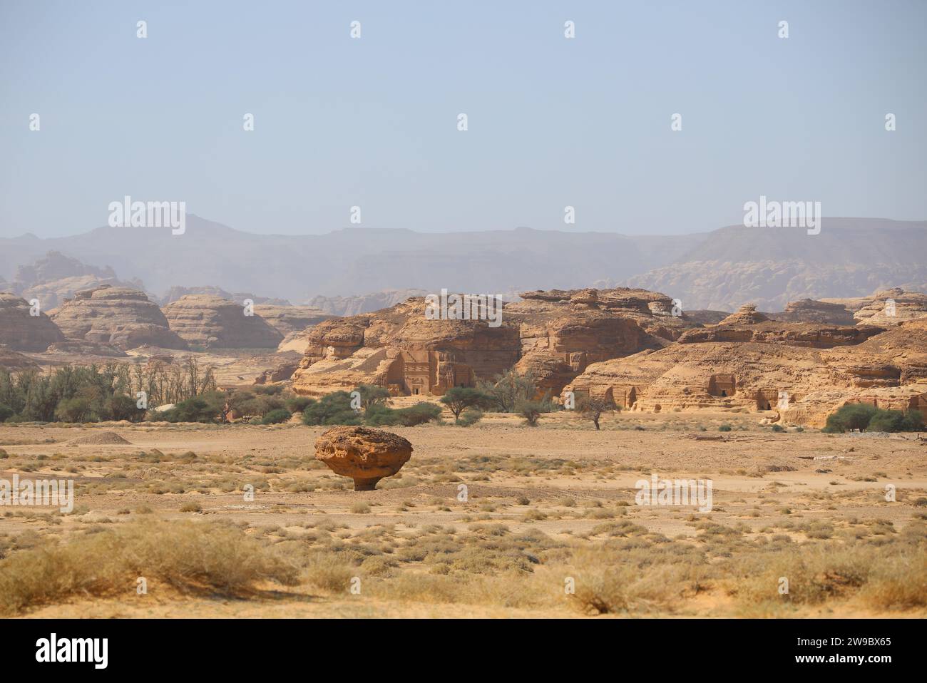 UNESCO-Weltkulturerbe Hegra in Alula in Saudi-Arabien Stockfoto