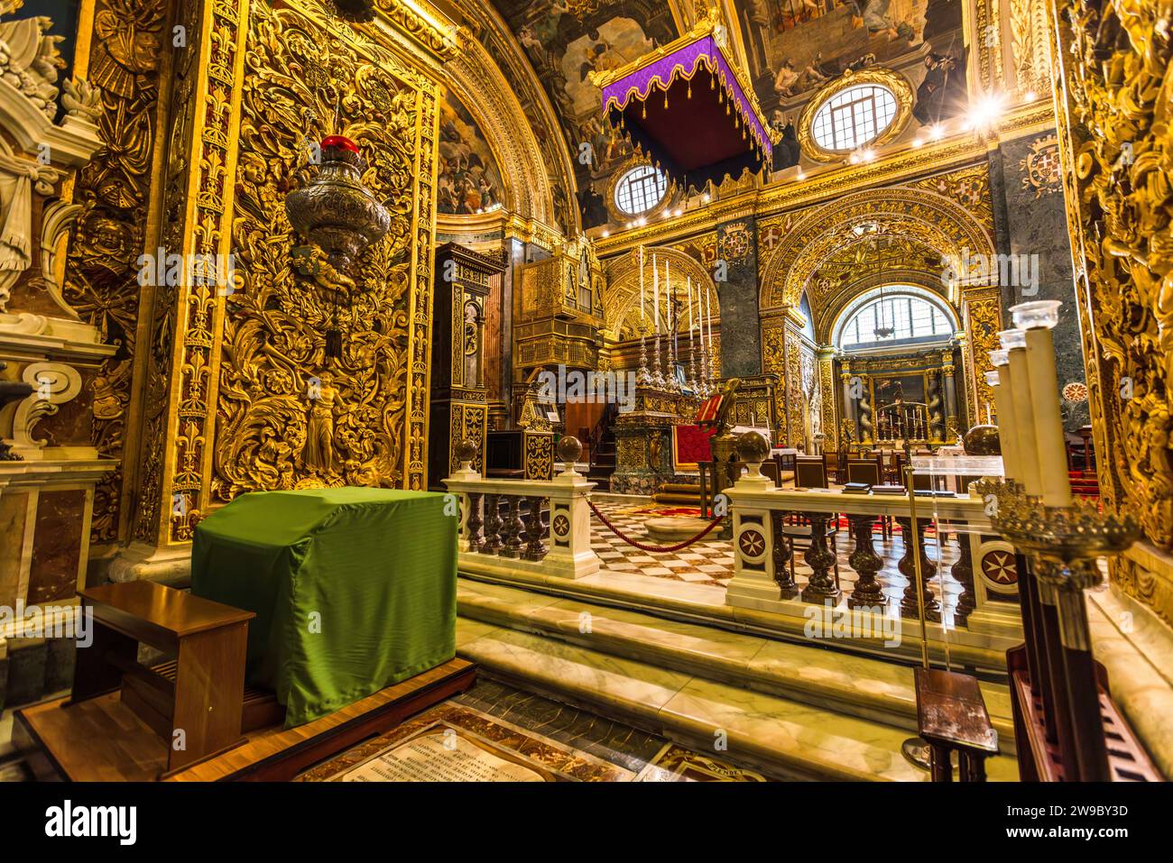 St. Johns Co-Kathedrale in Valletta, Malta Stockfoto