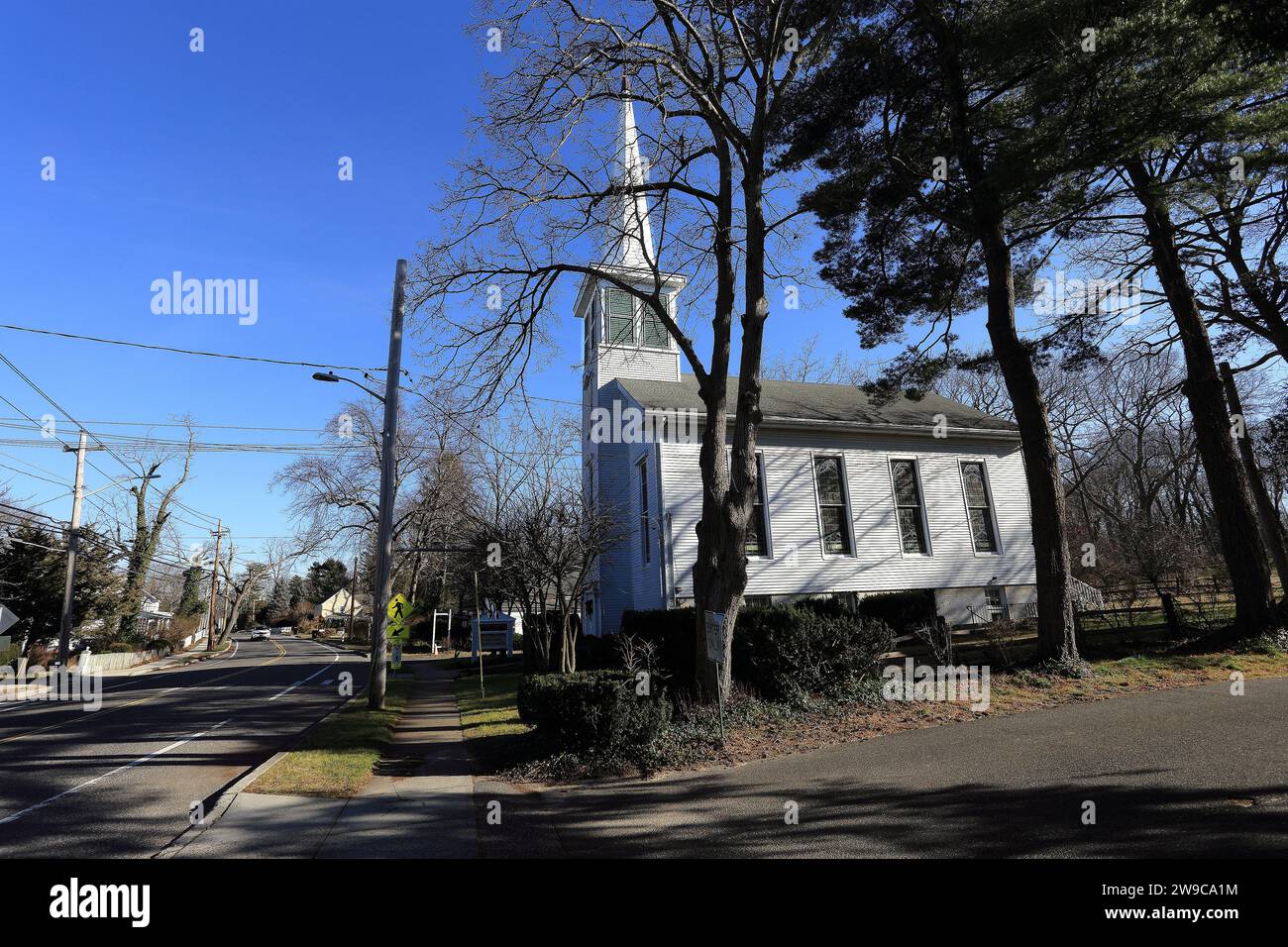 Stony Brook United Methodist Community Church Christian Ave. Stony Brook Long Island NY Stockfoto