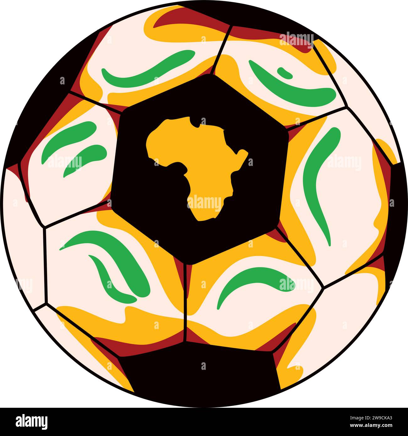 afrikanische Nationen Cup Fußball Stock Vektor