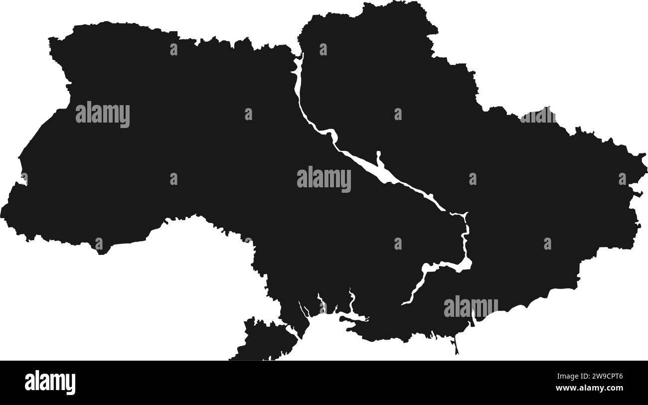 Ukraine Karte Icon Vektor Illustration Design Stock Vektor