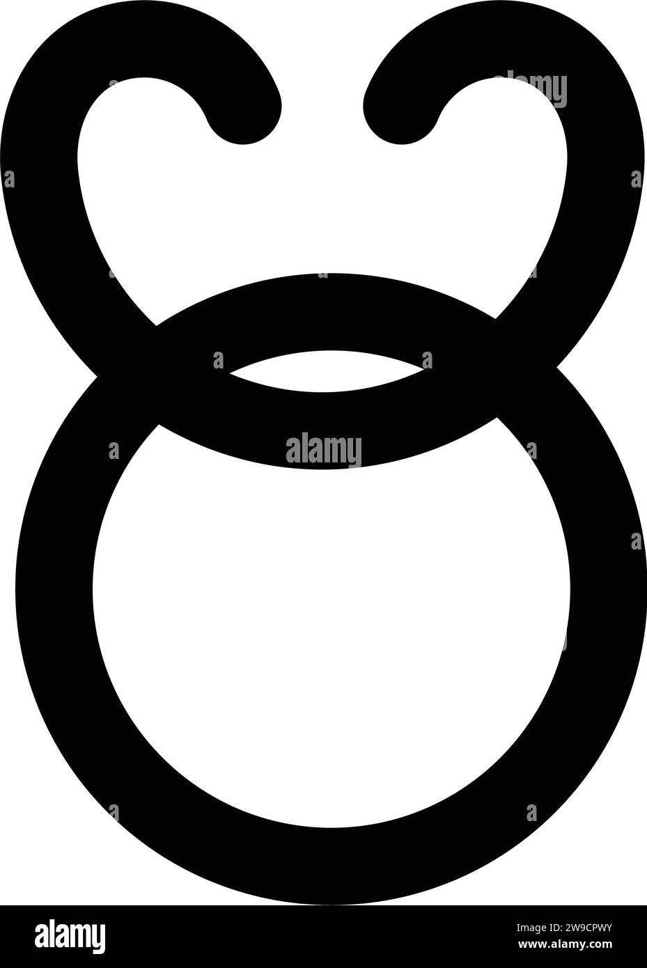 Stier Sternsymbol Symbol Vektor Illustration Design Stock Vektor