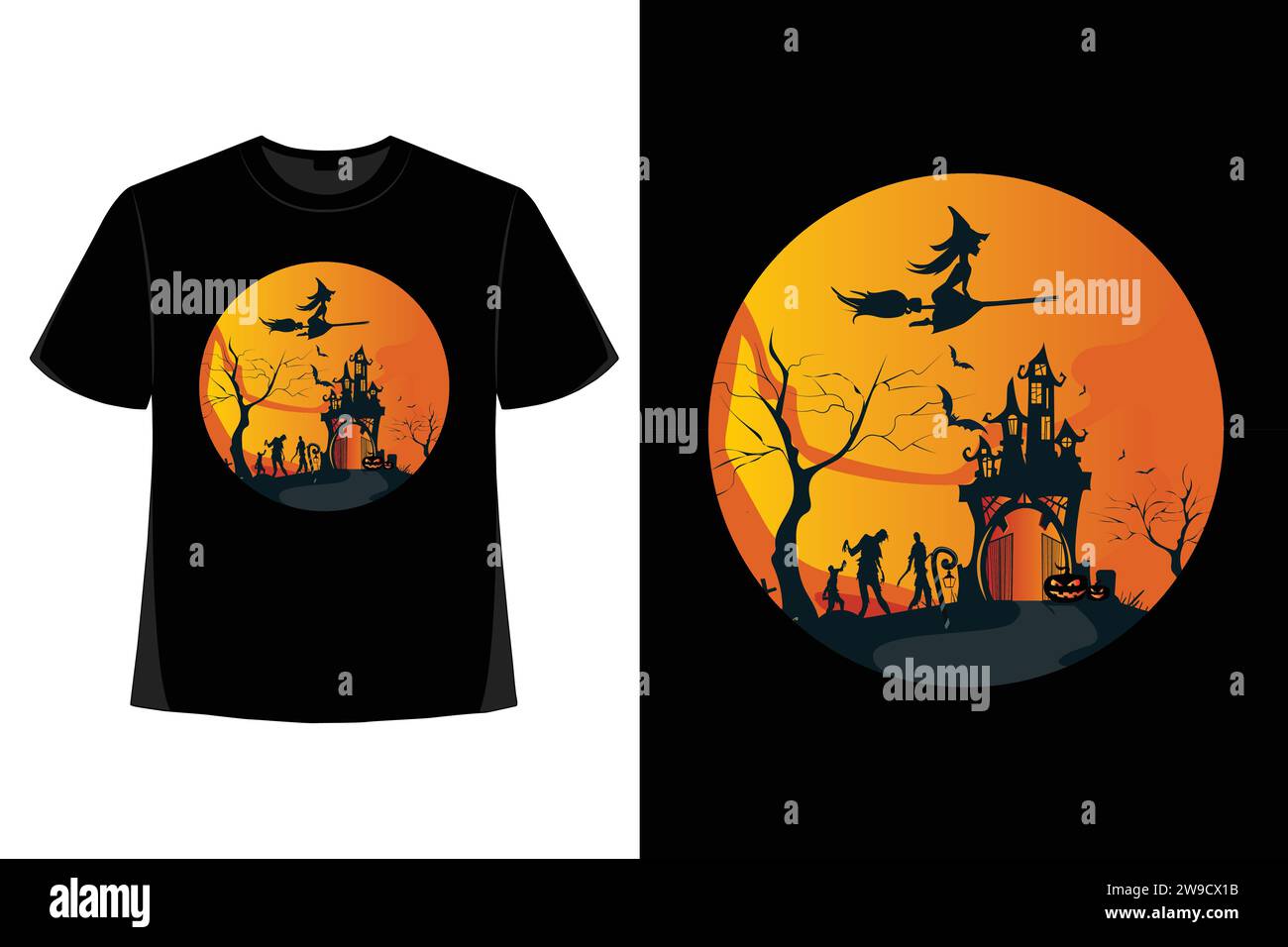 Halloween T-Shirt Design, halloween Tag, gruselig, lustiges Skelett, Kürbis, Vektor, gruselige Saison, Sublimation, Design, Horror, t-Shirt-Design. Stock Vektor