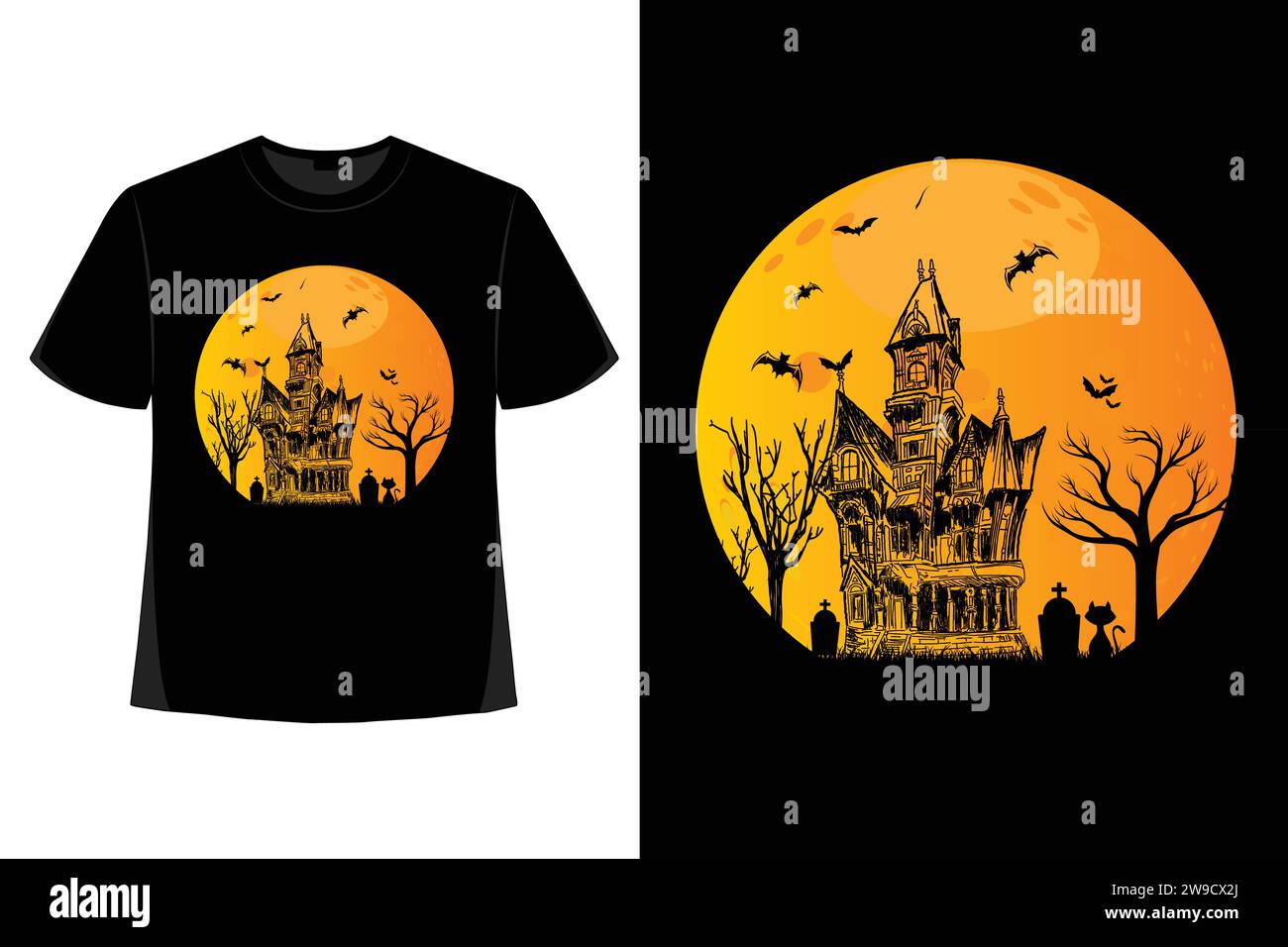 Halloween T-Shirt Design, halloween Tag, gruselig, lustiges Skelett, Kürbis, Vektor, gruselige Saison, Sublimation, Design, Horror, t-Shirt-Design. Stock Vektor