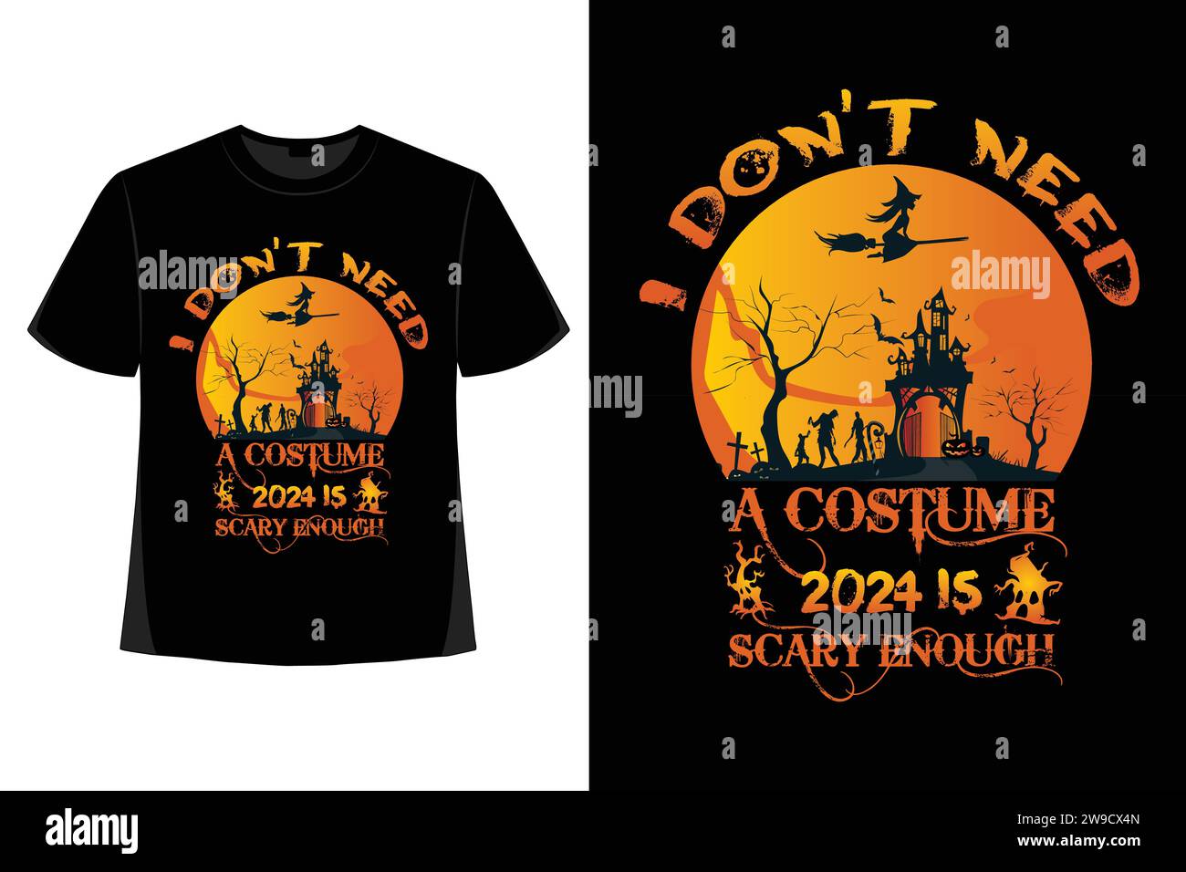 Halloween T-Shirt Design, halloween Tag, gruselig, lustiges Skelett, Kürbis, Vektor, gruselige Saison, Sublimation, Design, Horror, t-Shirt-Design. Stock Vektor
