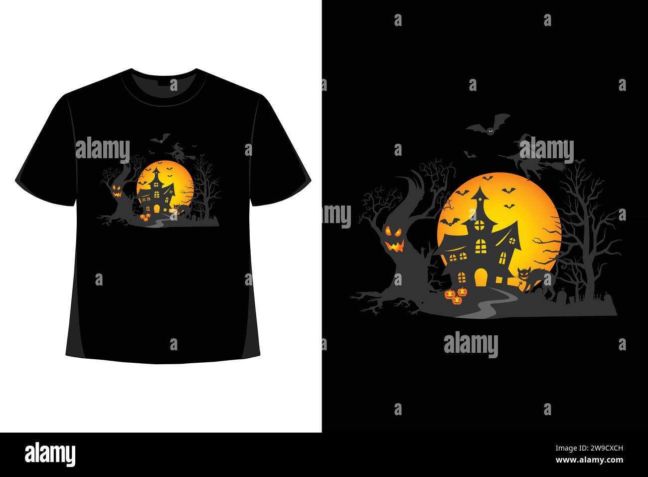 Halloween T-Shirt Design, halloween Tag, gruselig, lustiges Skelett, Kürbis, Vektor, gruselige Saison, Sublimation, Design, Horror, t-Shirt-Design. Stock Vektor