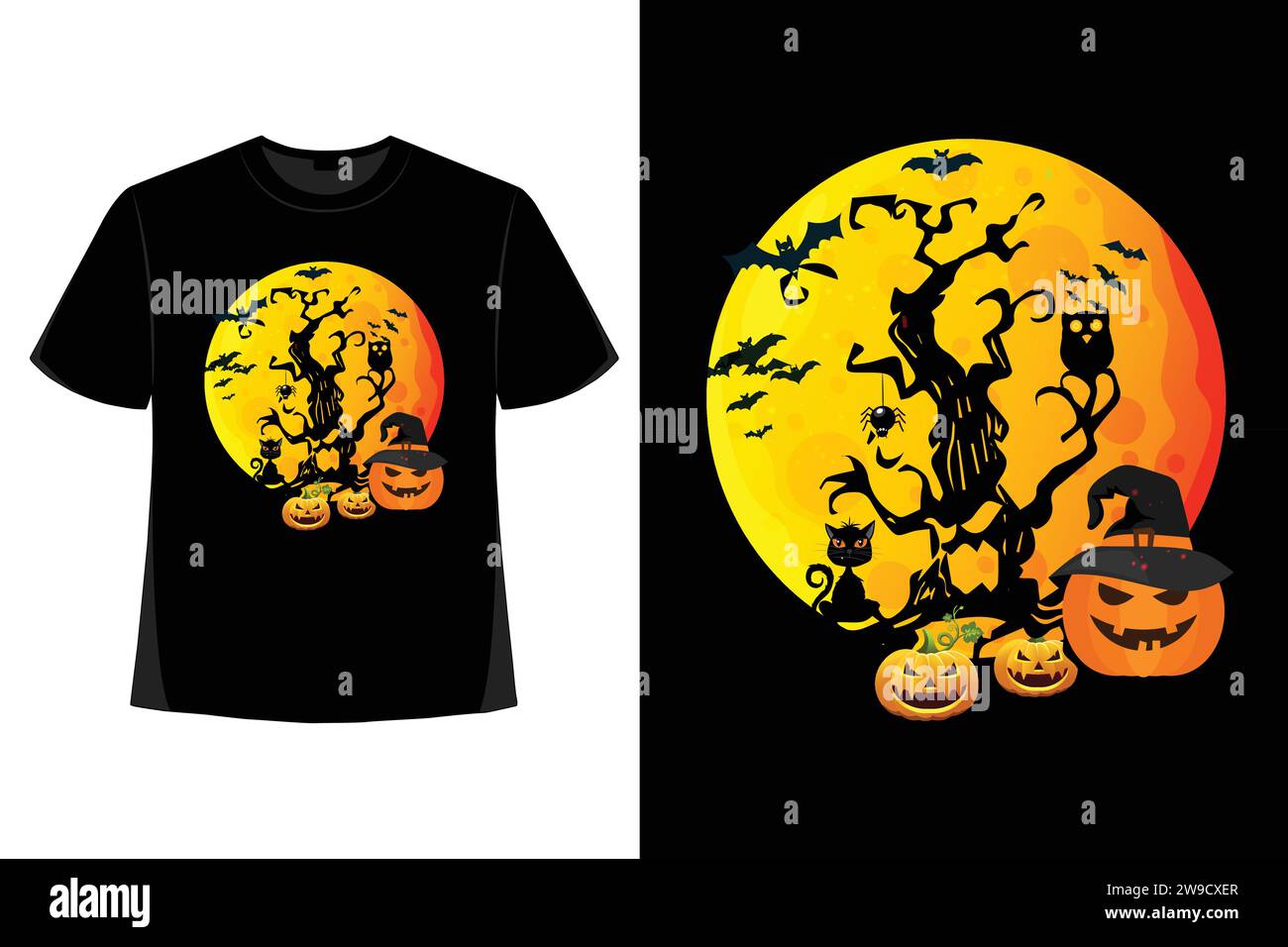 Halloween T-Shirt Design, halloween Tag, gruselig, lustiges Skelett, Kürbis, Vektor, gruselige Saison, Sublimation, Design, Horror, t-Shirt-Design. Stock Vektor