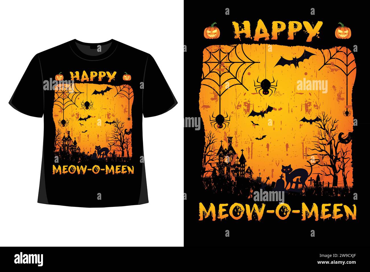 Halloween T-Shirt Design, halloween Tag, gruselig, lustiges Skelett, Kürbis, Vektor, gruselige Saison, Sublimation, Design, Horror, t-Shirt-Design. Stock Vektor