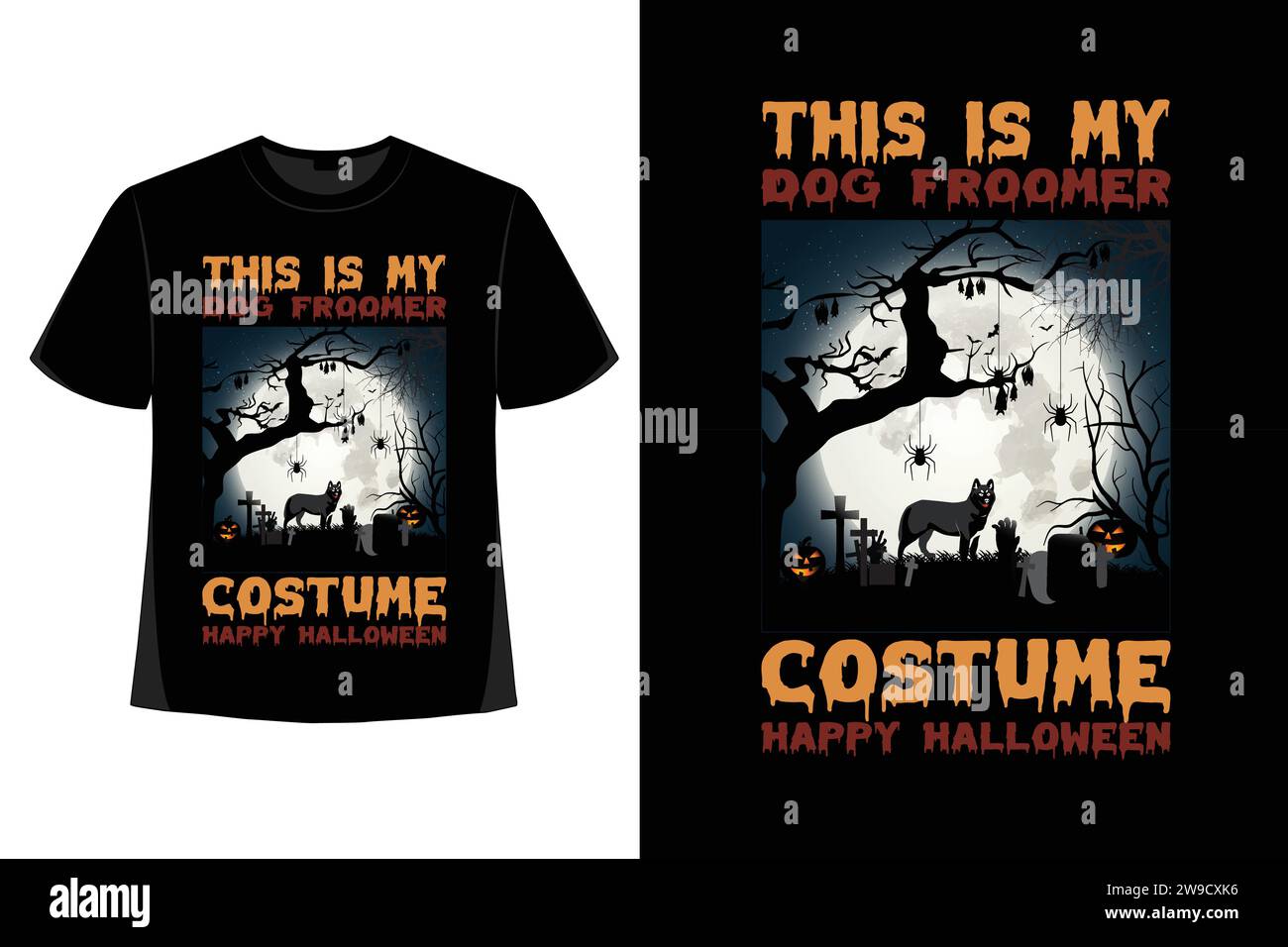 Halloween T-Shirt Design, halloween Tag, gruselig, lustiges Skelett, Kürbis, Vektor, gruselige Saison, Sublimation, Design, Horror, t-Shirt-Design. Stock Vektor