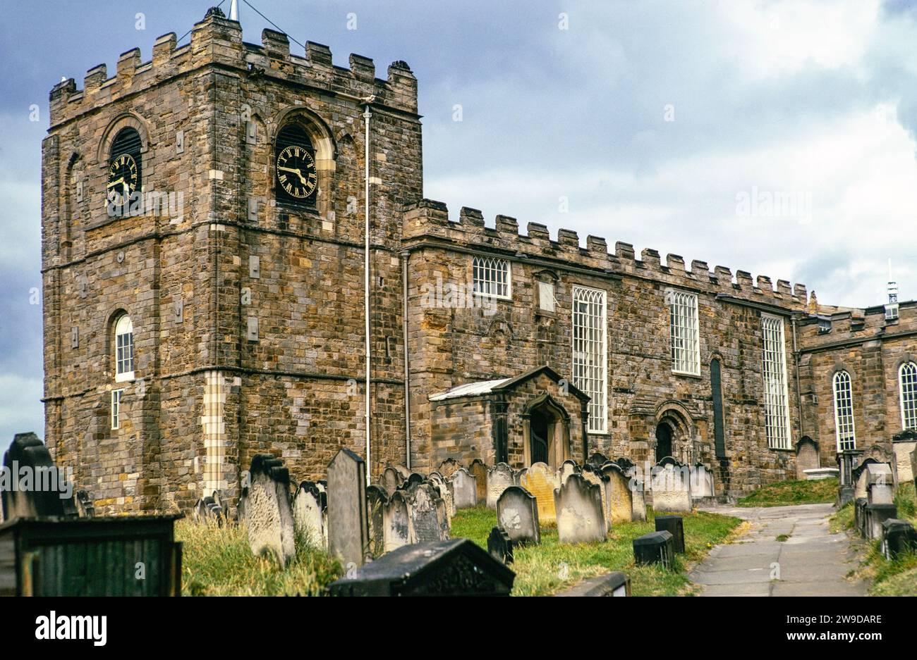 Church of Saint Mary, Whitby, North Yorkshire, England, Großbritannien 27. Juli 1974 Stockfoto