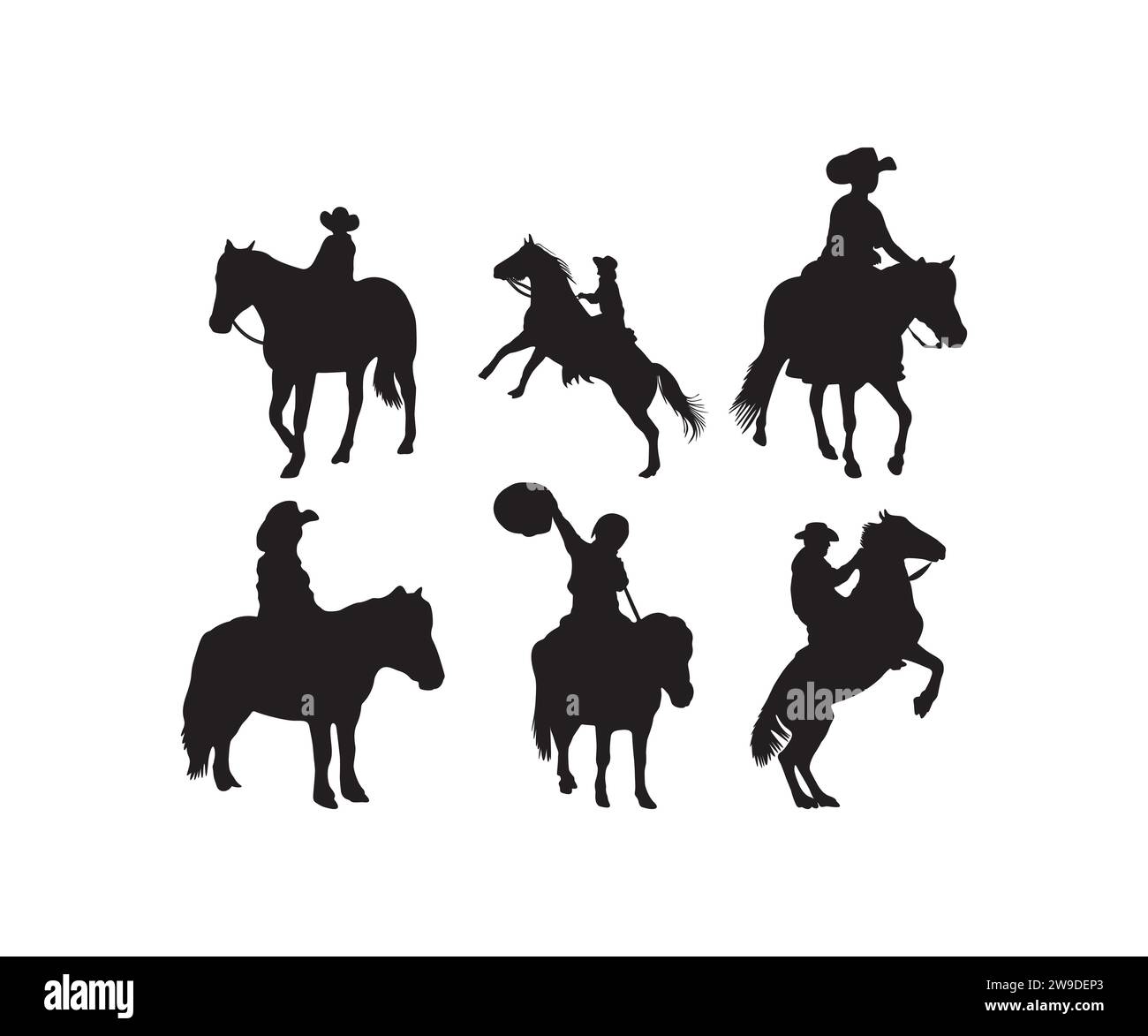 Little Cowboy, Little Cowboy SVG, Pony SVG, Little Cowboy Silhouette, Rodeo Horse, Cowboy, Western, Cowboy Vector Stock Vektor