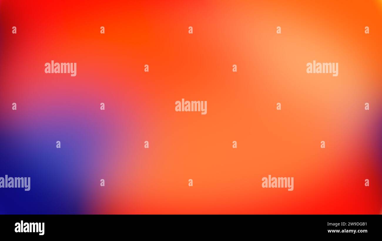 Abstrakte Animation von orangeblauen Farbverlaufsfarben Stockfoto