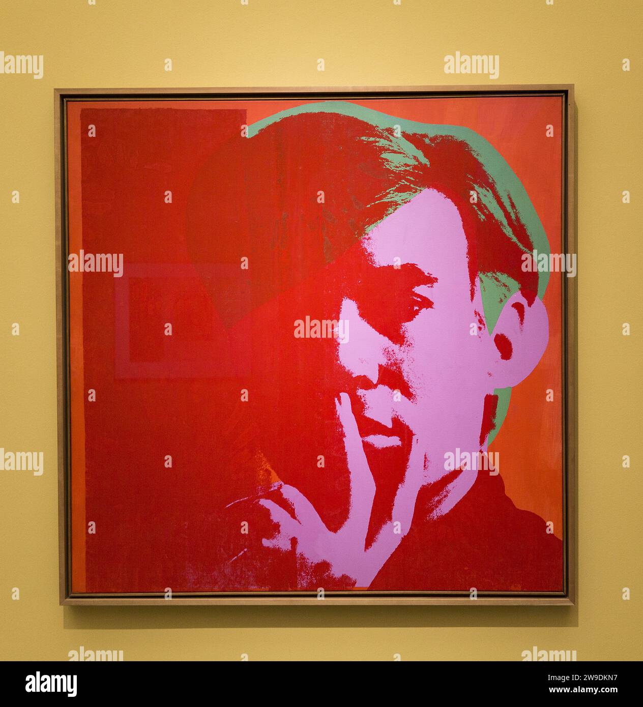 Andy Warhol Selbstporträt Stockfoto