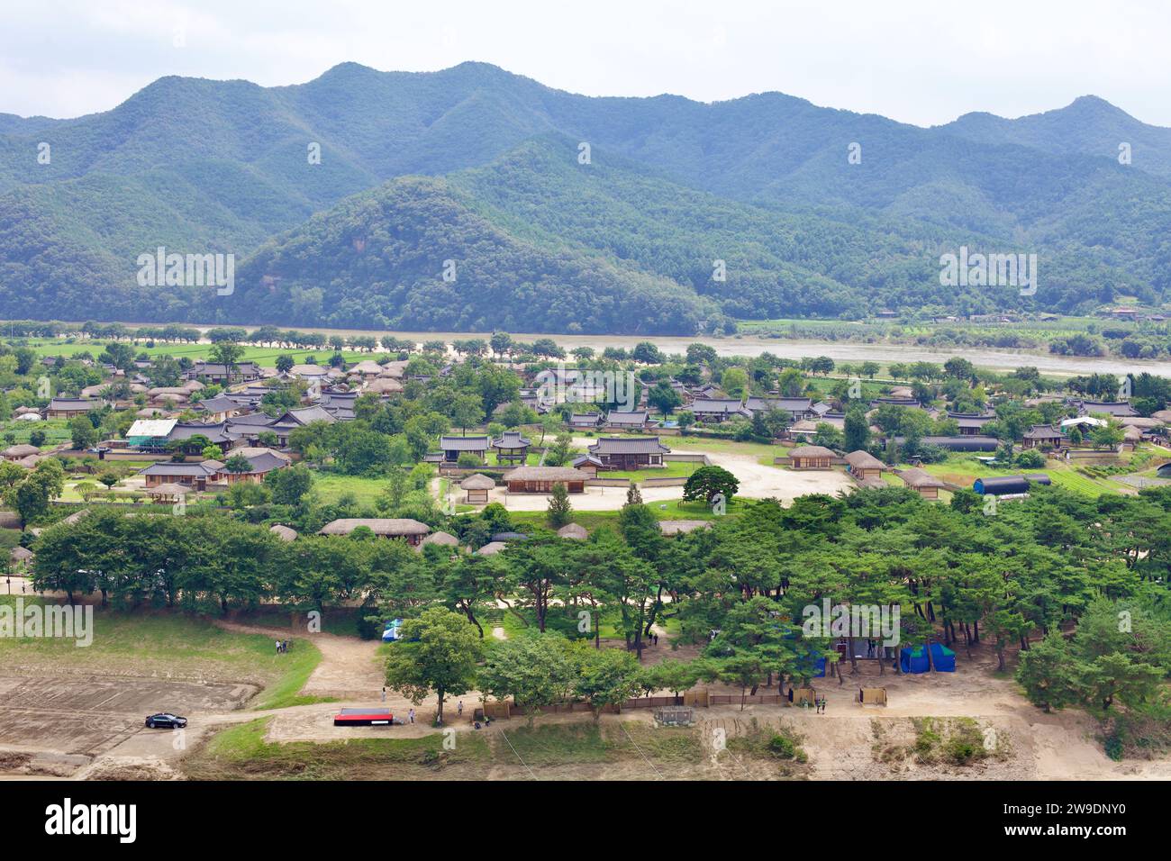 Andong City, Südkorea 12. August 2023 Ein genauerer Blick auf das