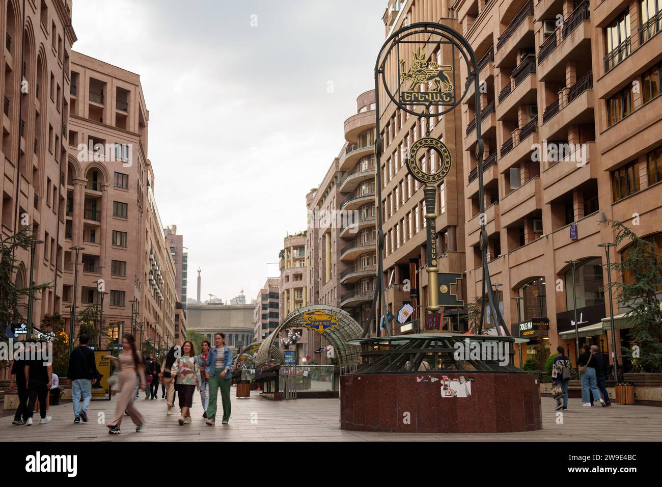 Einkaufsstraße Northern Avenue, Jerewan, Armenien Stockfoto