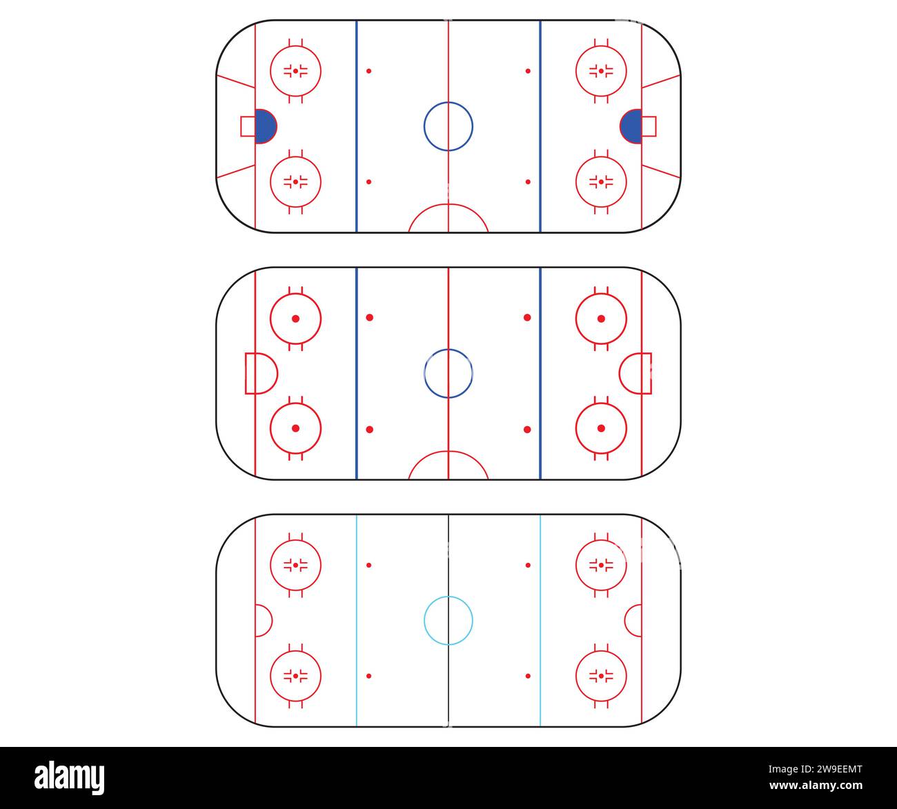 Eishockeybahn, Hockey Clip Art, Eishockeybahn Cut File, Eishockey, Eishockey Vektor Stock Vektor