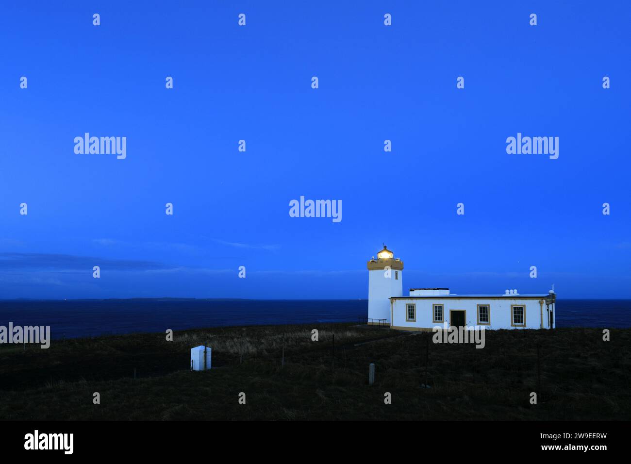 Duncansby Head Lighthouse, Duncansby Head, Caithness, Schottland, Großbritannien Stockfoto