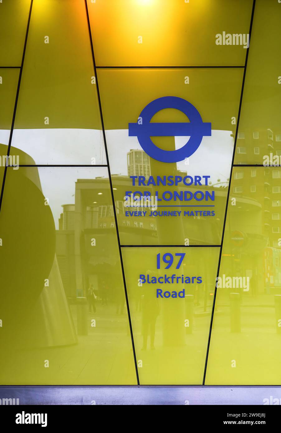 TfL-Hauptquartier 197 Blackfriars Road Stockfoto
