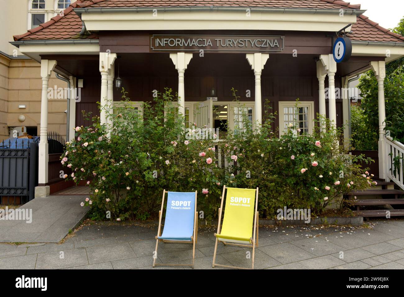 Tourismusbüro und Informationen in Sopot, Pommern, Polen, Europa, EU Stockfoto