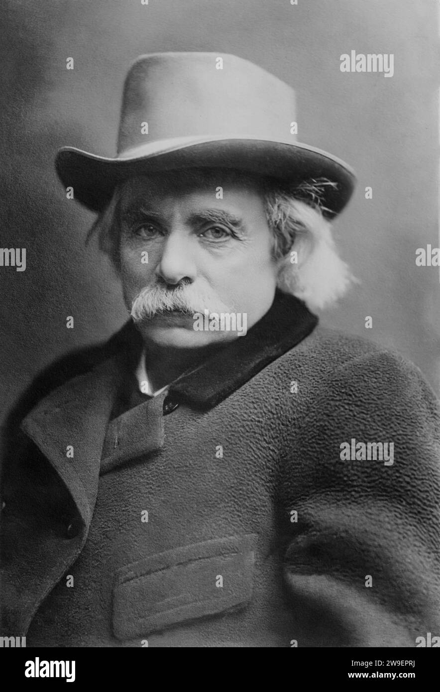 Porträt von Edvard Grieg. Jahr: 1890 bis 1907. Von: H. Abel. Stockfoto