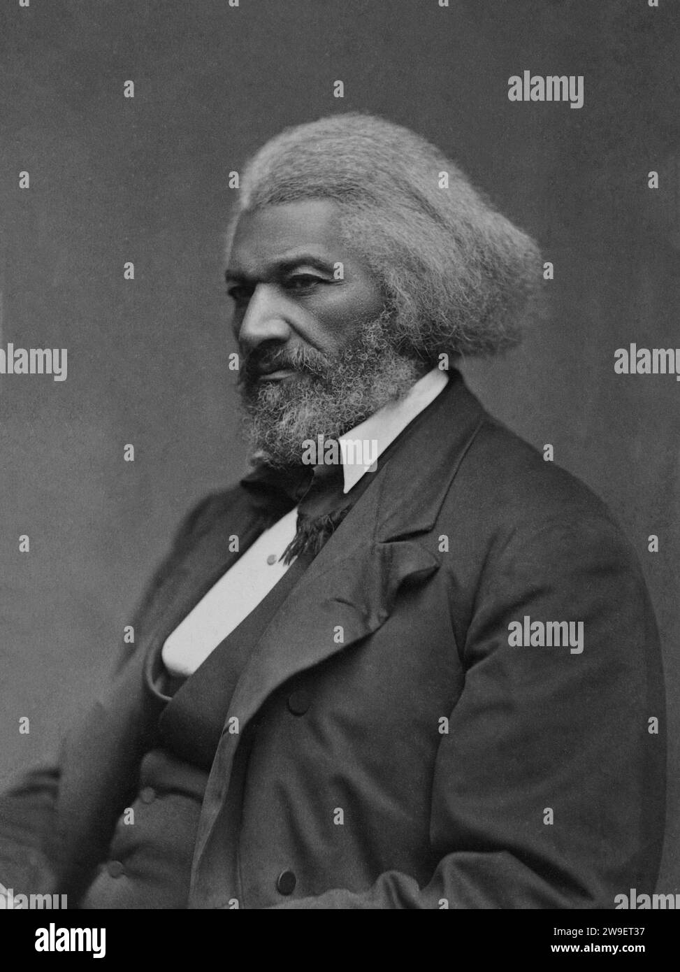 Porträt von Frederick Douglass. Um 1880. Von: Mathew Benjamin Brady. Stockfoto