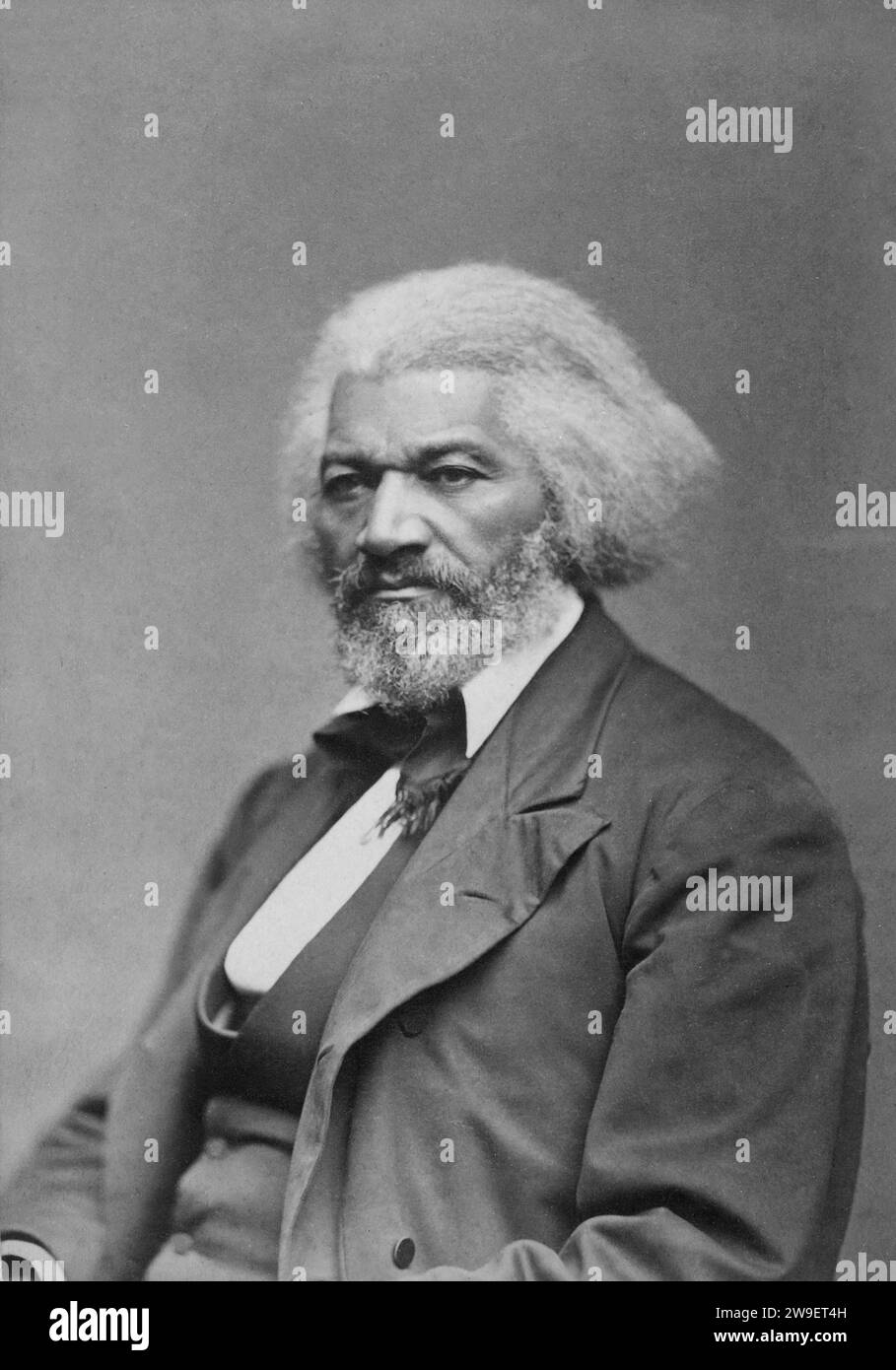 Porträt von Frederick Douglass. Um 1879. Von George Kendall Warren. Stockfoto