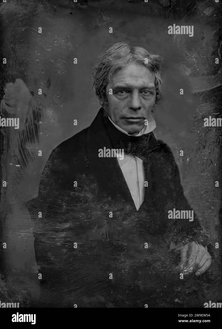 Porträt von Michael Faraday. Jahr: Ca. 1848. Von Mathew Brady Studio. Stockfoto