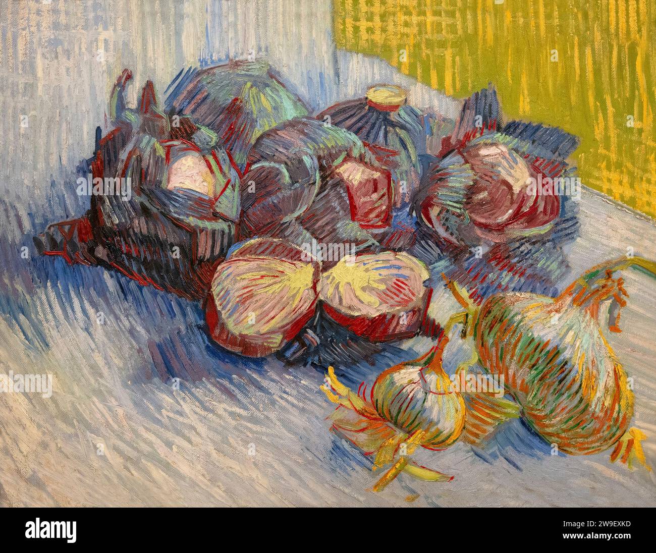 Rotkohl und Knoblauch, Vincent van Gogh, 1887, Stockfoto