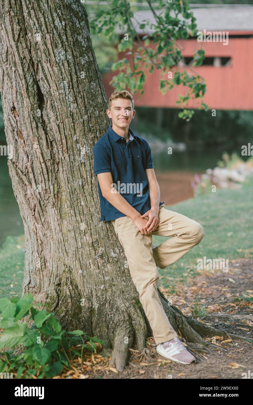 Teenager-Jungen Stockfoto