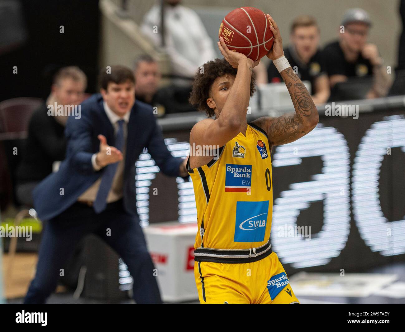 Ludwigsburg, Deutschland. Dezember 2023. Pedro Calles (EWE Baskets
