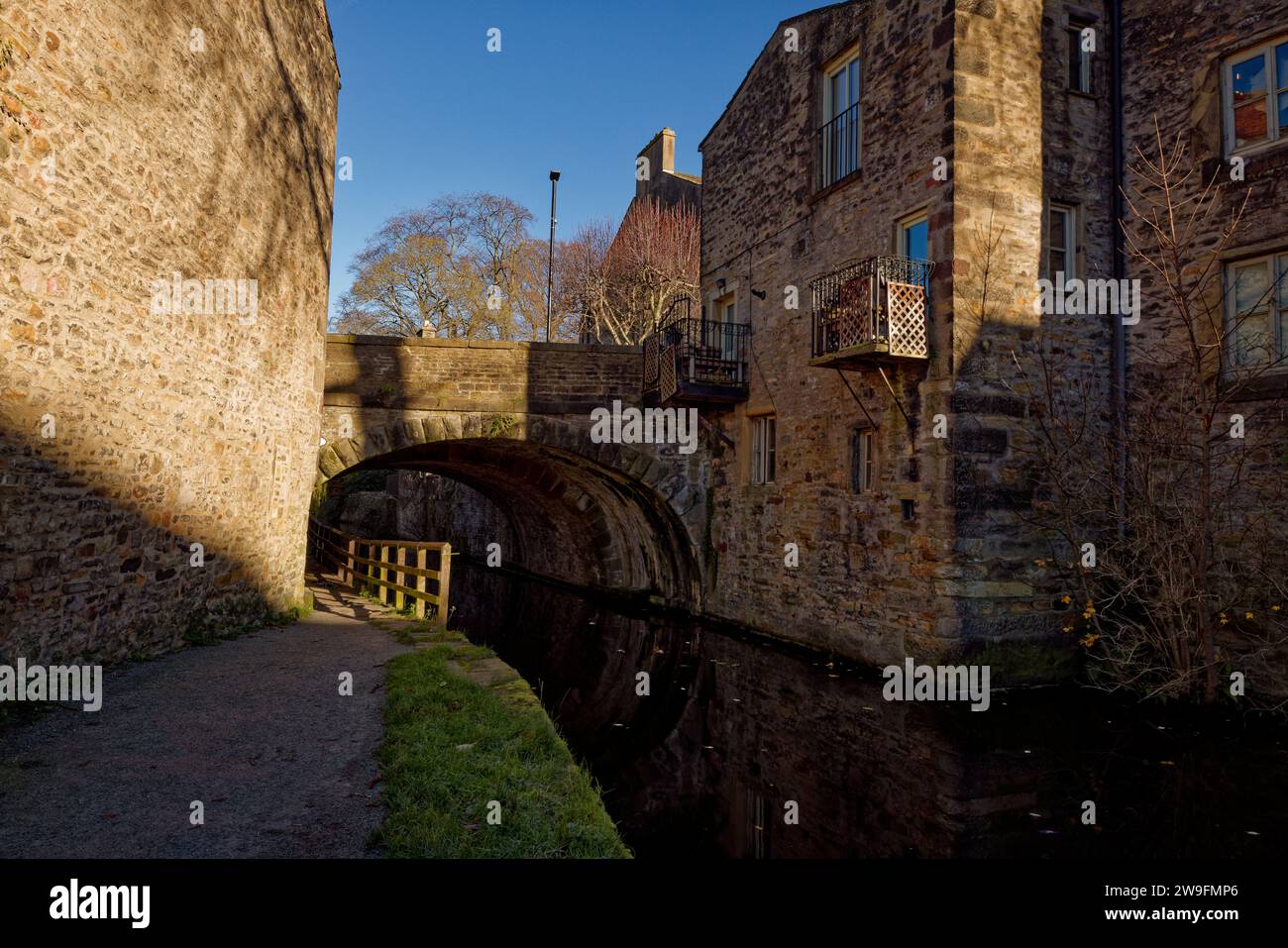 Springs Branch Canal Skipton Stockfoto