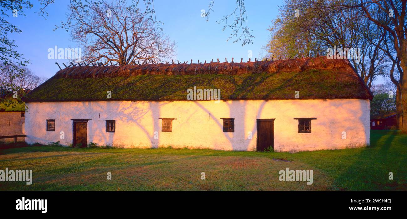 Altes Barnhouse auf der Insel Öland, Schweden Stockfoto