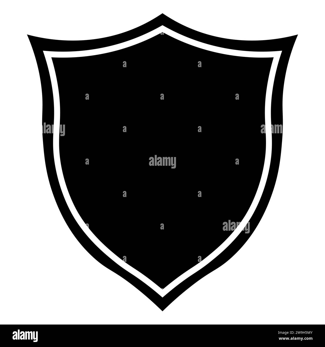 Schwarzes Vektorsymbol auf weißem Hintergrund Stock Vektor