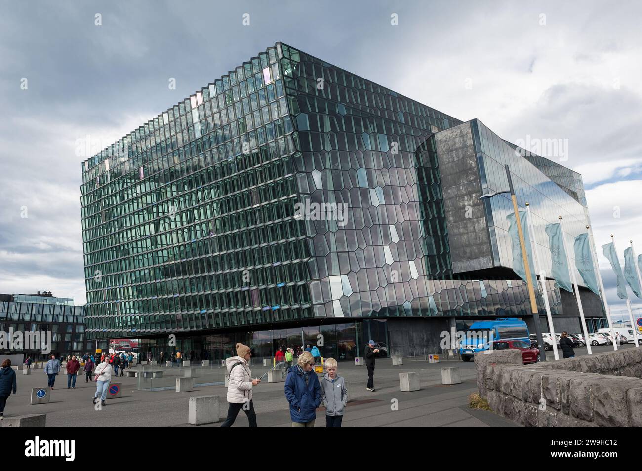 Harpa Konzert- und Konferenzzentrum, Reykjavík, Island Stockfoto