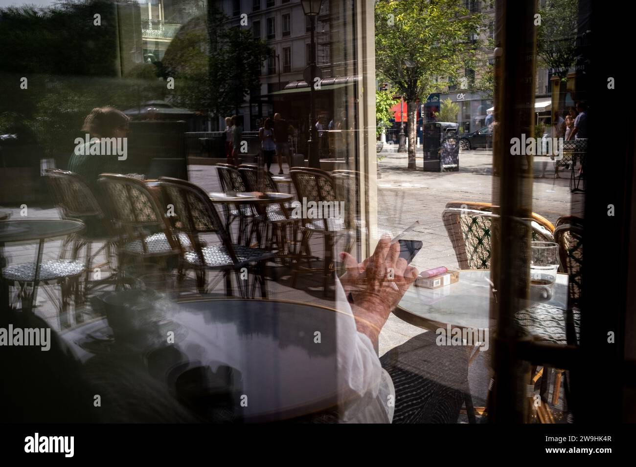 Frankreich, Ile-de-France, Paris am 18.06.2022. Illustration des Pariser Alltags. Foto von Martin Bertrand. Frankreich, Ile-de-France, Paris le 2022-0 Stockfoto