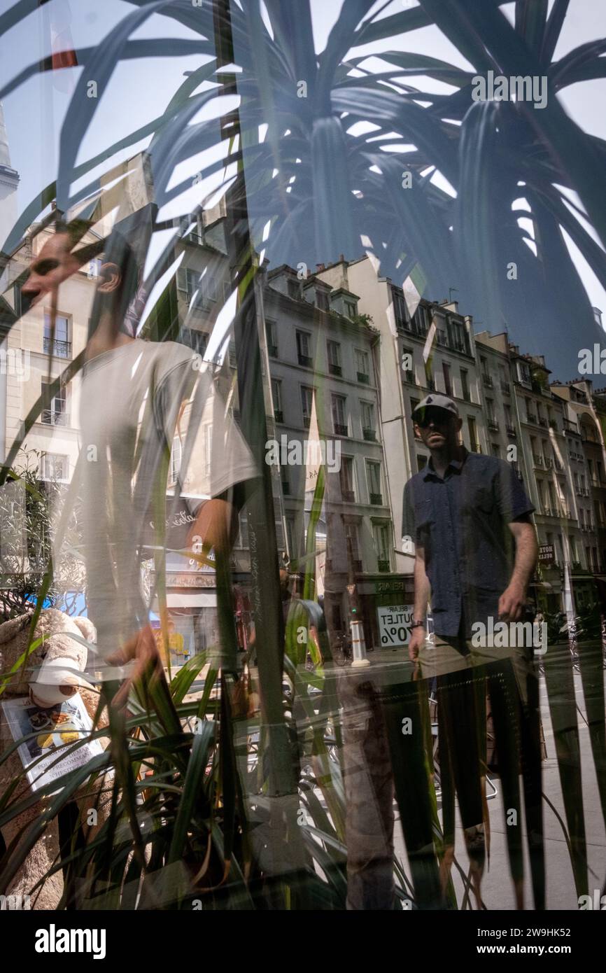 Frankreich, Ile-de-France, Paris am 18.06.2022. Illustration des Pariser Alltags. Foto von Martin Bertrand. Frankreich, Ile-de-France, Paris le 2022-0 Stockfoto