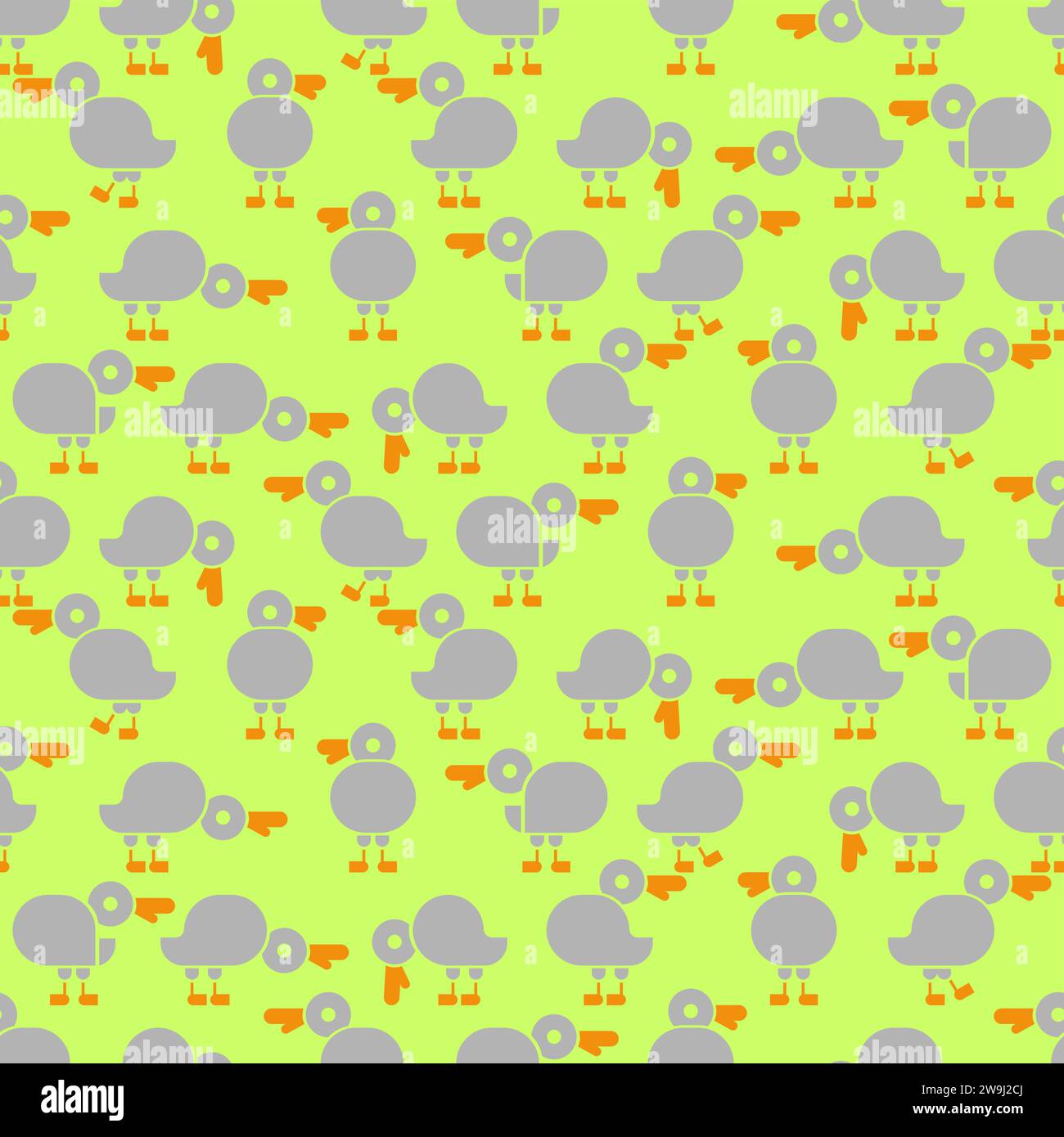 Enten sorgen für nahtloses Muster. Entenhintergrund. Textur der Nutzvögel. Textur für Babygewebe Stock Vektor